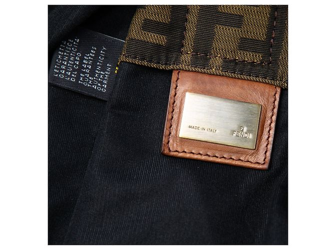 Borsa a tracolla Fendi Zucca Canvas marrone - vista 5