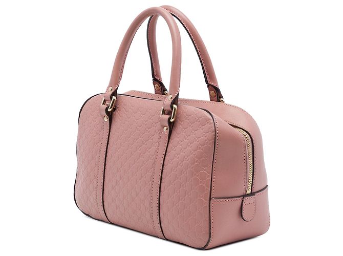 Borsa Satchel Gucci Small Microguccissima Rosa - vista 2