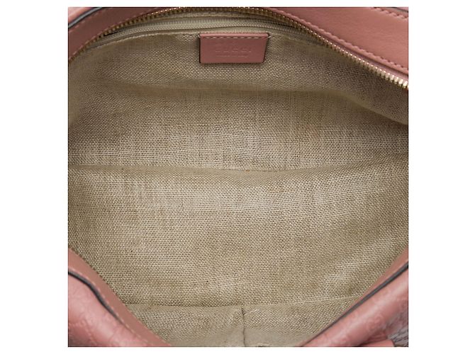 Borsa Satchel Gucci Small Microguccissima Rosa - vista 4