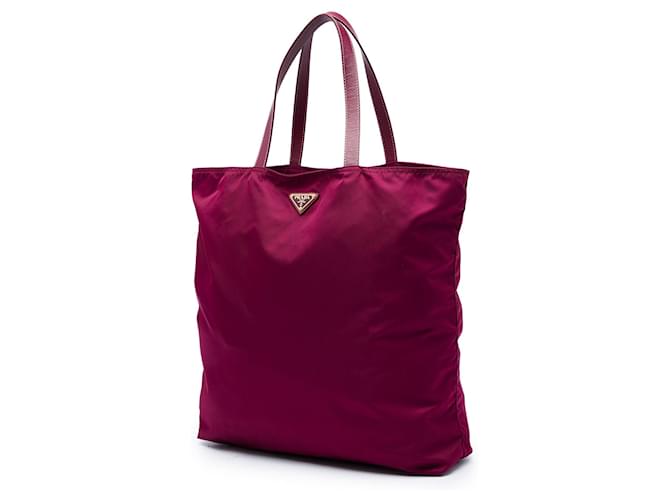 Borsa Tote Prada Tessuto Robot Doll Viola Porpora - vista 2