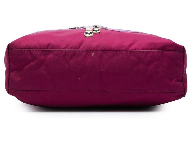 Borsa Tote Prada Tessuto Robot Doll Viola Porpora - vista 3