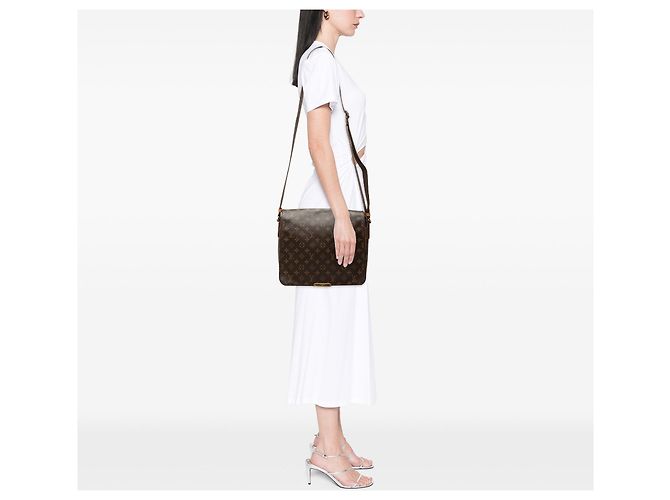Borsa a tracolla Louis Vuitton Monogram Abbesses Marrone - vista 6