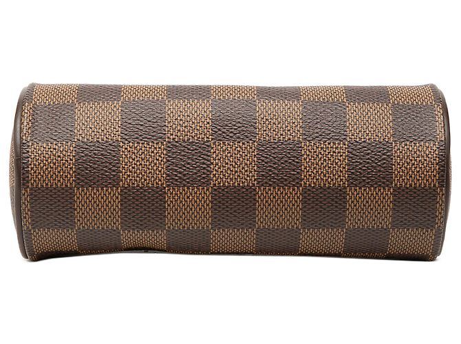 Borsa a mano Louis Vuitton Damier Ebene Papillon Pochette Marrone - vista 3