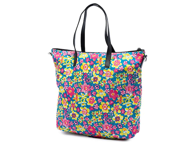 Borsa Prada Tessuto Stampato Blu - vista 2