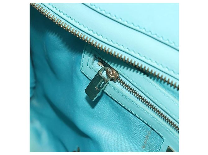 Borsa a mano FENDI in rafia Verde Menta Oro Auth 196379A D'oro - vista 22