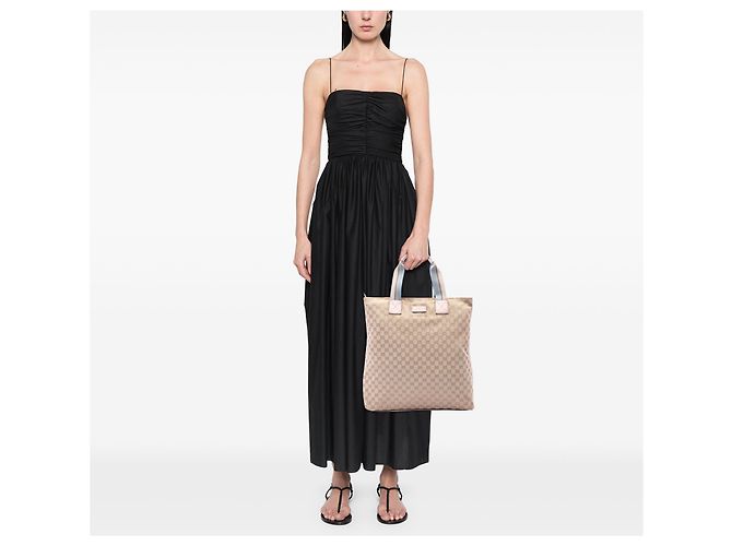 Tote Verticale Gucci GG Canvas Web beige - vista 6