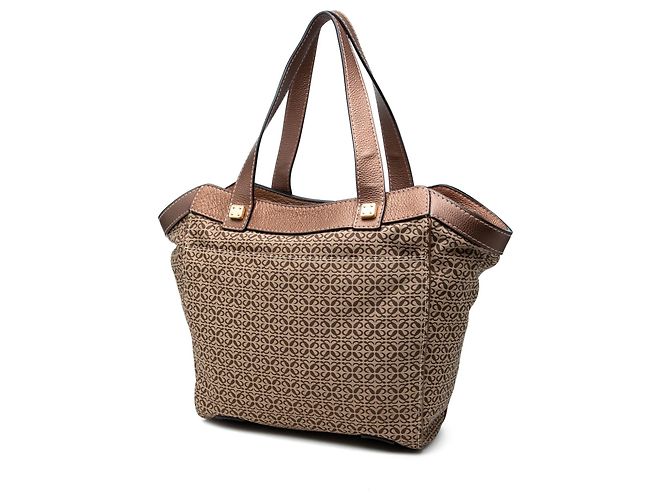 Tote LOEWE Anagram Canvas Marrone - vista 2