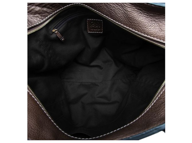 Tote LOEWE Anagram Canvas Marrone - vista 4