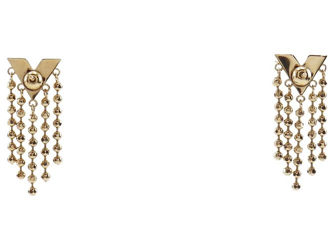 Orecchini a pressione Louis Vuitton Gold Plated Essentials V Skin D'oro - vista 2