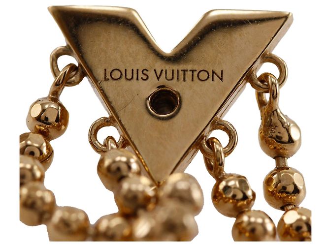 Orecchini a pressione Louis Vuitton Gold Plated Essentials V Skin D'oro - vista 7
