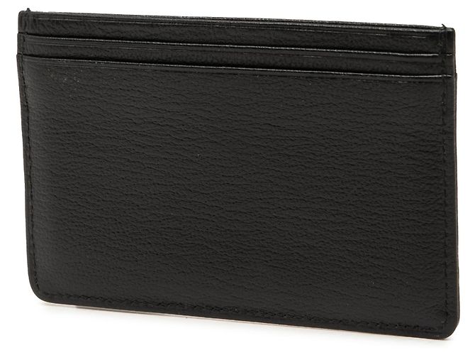 Tarjetero Chanel CC de piel de becerro granulada negra Negro - vista 2