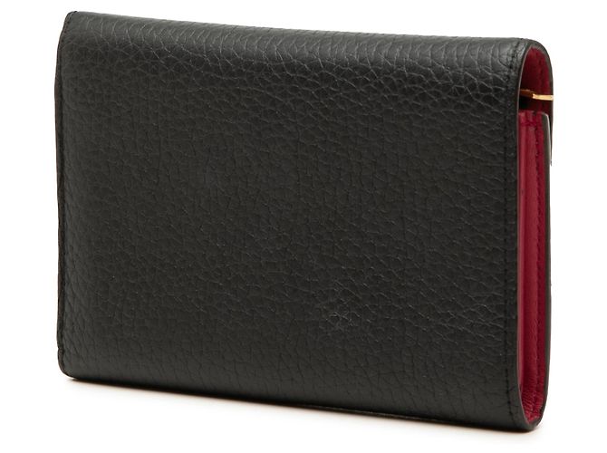 Black Louis Vuitton Taurillon Capucines Compact Wallet Small Wallets - view 2