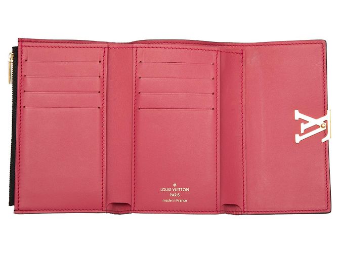 Black Louis Vuitton Taurillon Capucines Compact Wallet Small Wallets - view 4