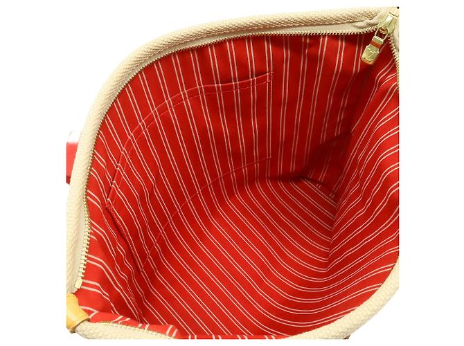 Borsa Tote Louis Vuitton Antigua Cabas MM Beige - vista 3