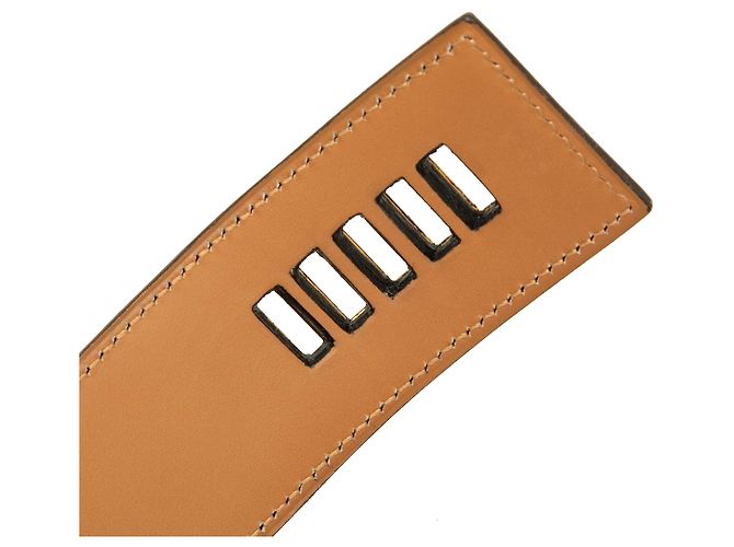 Hermès Collier de Chien Gürtel aus Box Calf Leder, braun 70 - Ansicht 7