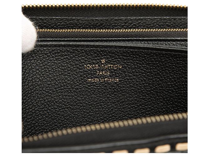 Cartera Larga Zippy Louis Vuitton Monogram Empreinte Whipstitch Negra Negro - vista 5