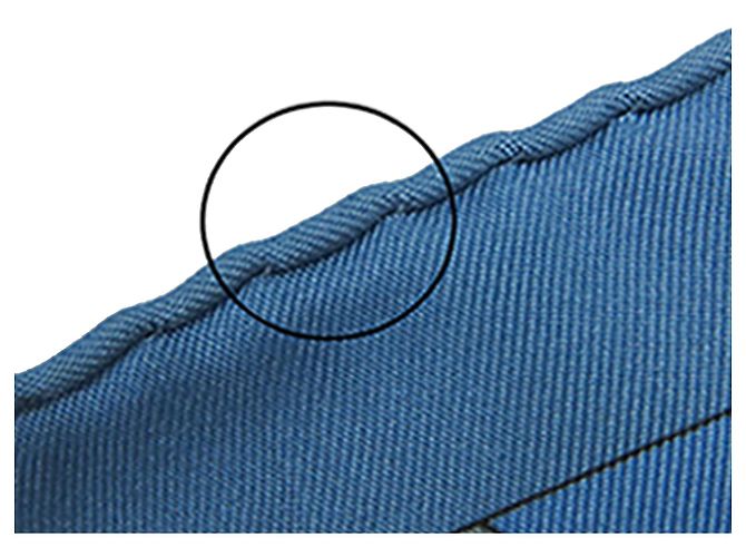 Pañuelo de seda Hermès L Or Des Chefs Azul 90 - vista 10