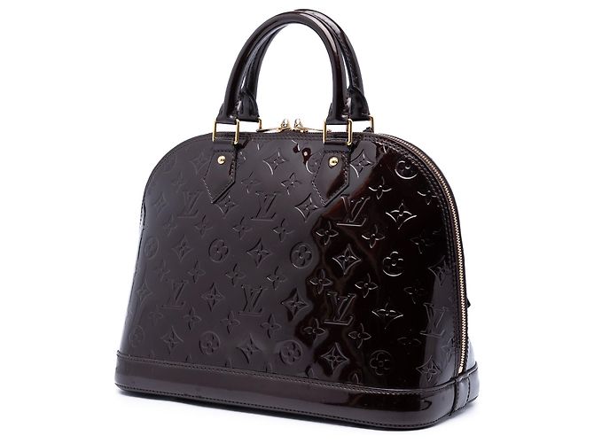 Borsa Louis Vuitton Monogram Vernis Alma PM Purple Porpora - vista 2