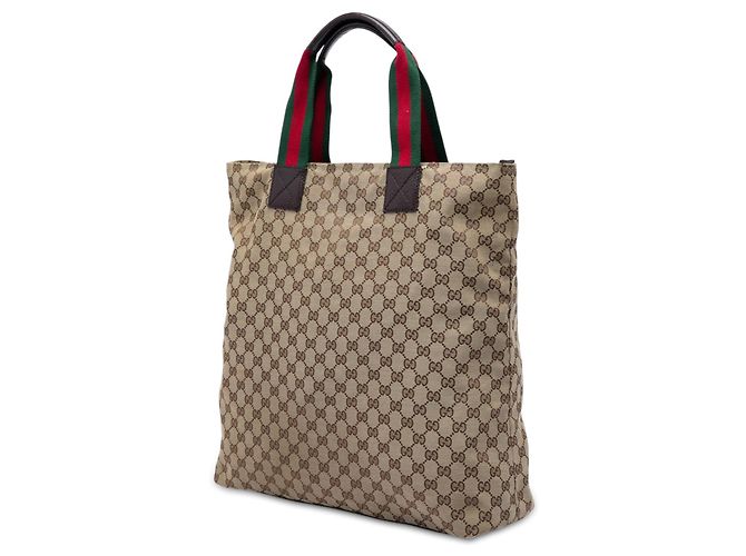 Tote Verticale Gucci GG Canvas Web beige - vista 2