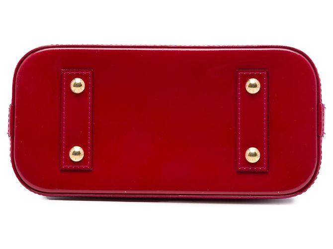 Borsa Satchel Louis Vuitton Monogram Vernis Alma BB Rosa - vista 3