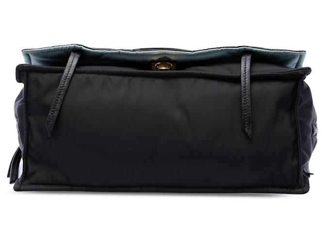 Borsa Prada Tessuto Etiquette nera Nero - vista 3