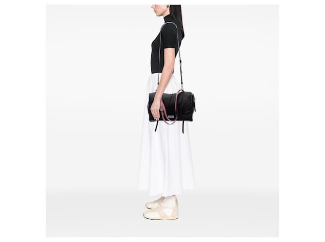 Borsa Prada Tessuto Etiquette nera Nero - vista 6