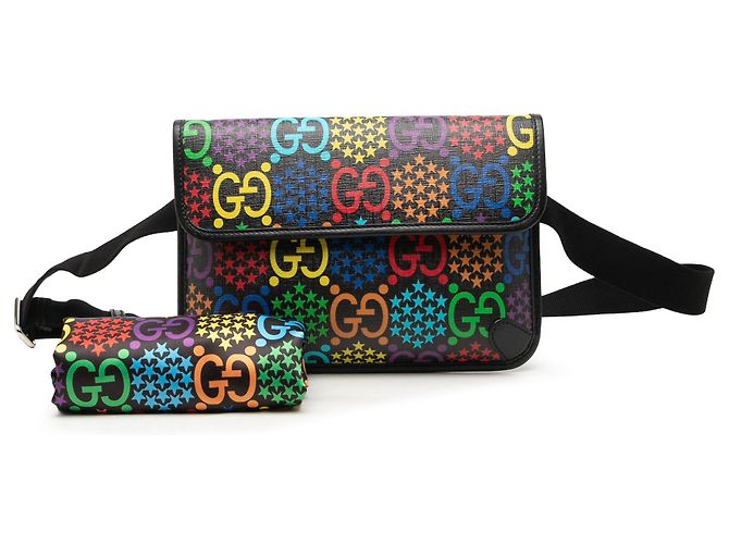 Borsa cintura Gucci GG Supreme Psychedelic Nera Nero - vista 8