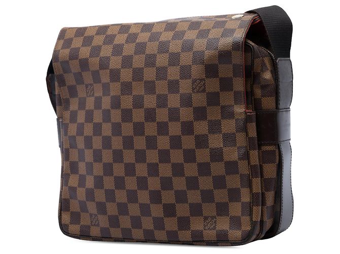 Borsa a tracolla Louis Vuitton Damier Ebene Naviglio Marrone - vista 2