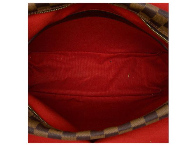 Borsa a tracolla Louis Vuitton Damier Ebene Naviglio Marrone - vista 4