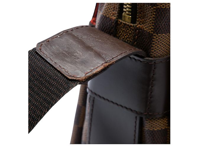 Borsa a tracolla Louis Vuitton Damier Ebene Naviglio Marrone - vista 5
