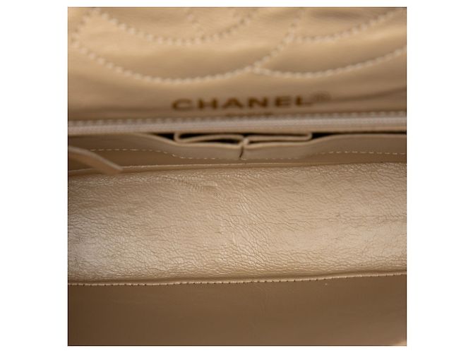 Borsa a tracolla Chanel Paris Limited Edition Small CC Quilted Lambskin Double Flap Beige - vista 4