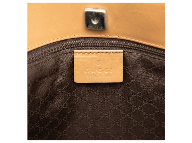 Borsa Gucci Web in pelle di vitello marrone - vista 5