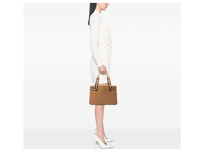Borsa Gucci Web in pelle di vitello marrone - vista 6