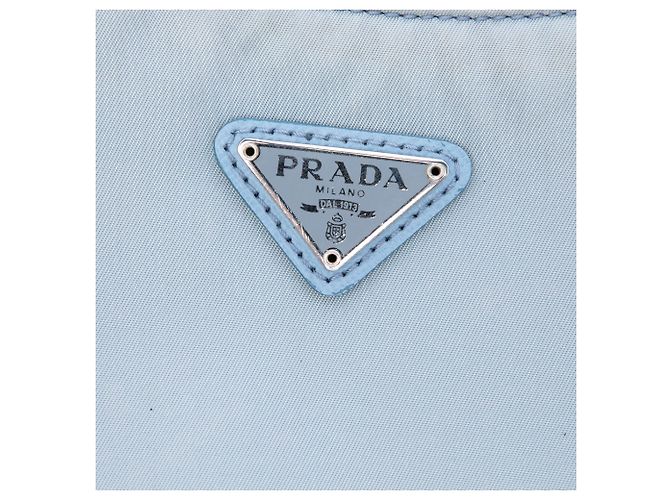 Borsa Blue Prada Saffiano Trimmed Tessuto Re Edition 2005 Satchel - vista 5