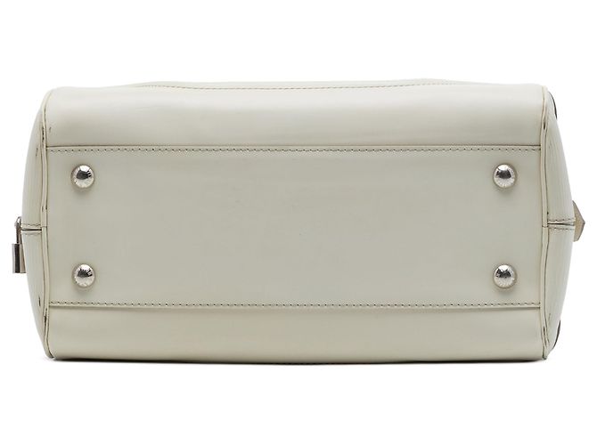 Borsa a mano Louis Vuitton Epi Bowling Montaigne PM Bianca Bianco - vista 3