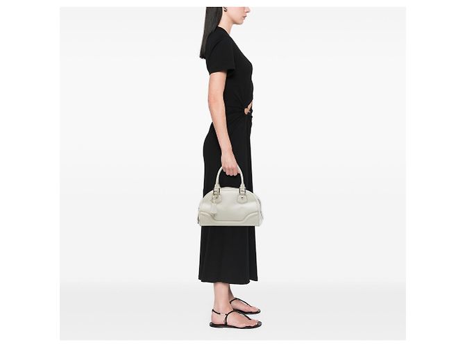 Borsa a mano Louis Vuitton Epi Bowling Montaigne PM Bianca Bianco - vista 6