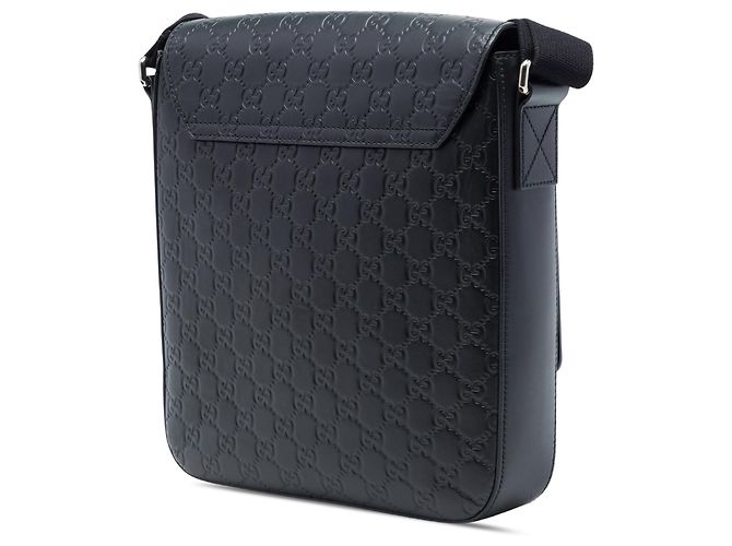 Borsa a tracolla con patta Gucci Guccissima Nera Nero - vista 2
