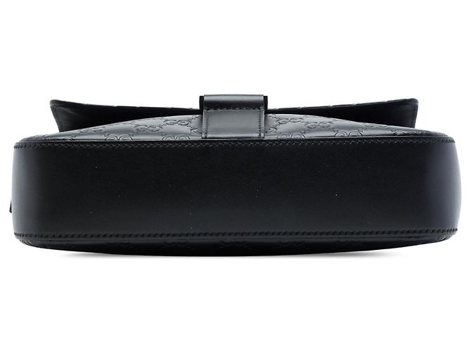 Borsa a tracolla con patta Gucci Guccissima Nera Nero - vista 3