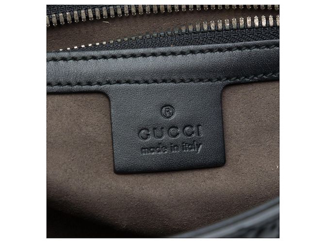 Borsa a tracolla con patta Gucci Guccissima Nera Nero - vista 5
