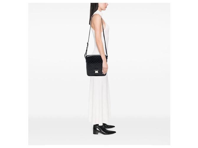 Borsa a tracolla con patta Gucci Guccissima Nera Nero - vista 6