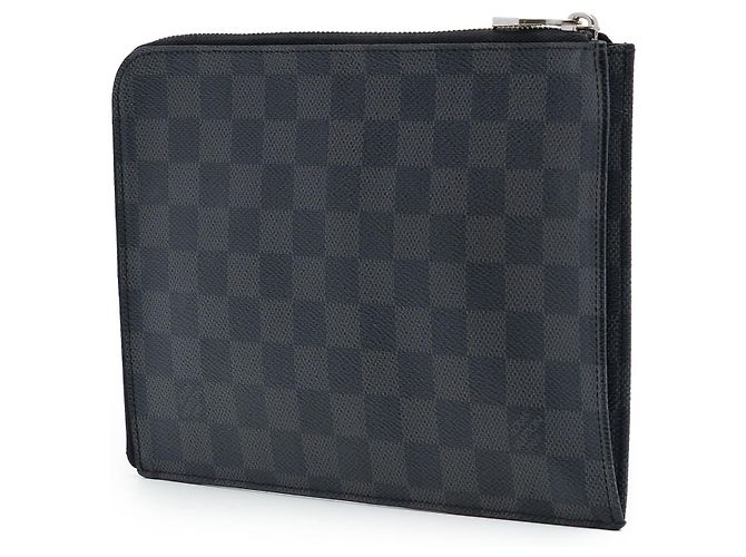 Borsa a pochette Louis Vuitton Damier Graphite Pochette Jour PM nera Nero - vista 2