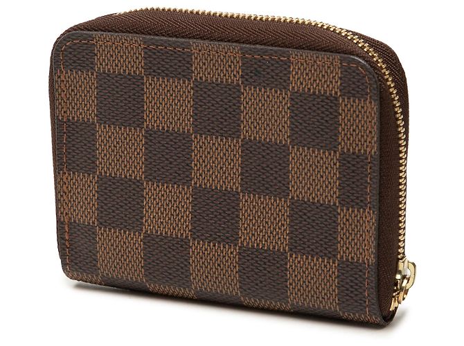 Portamonete Zippy Louis Vuitton Damier Ebene Marrone - vista 2