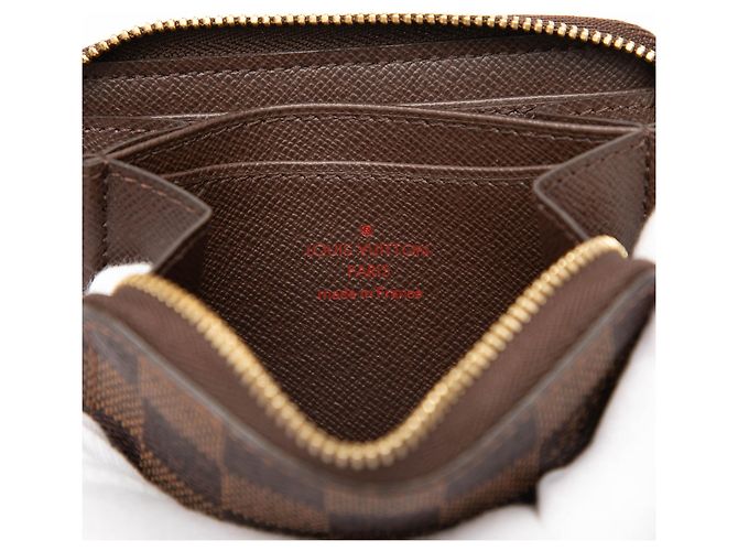 Portamonete Zippy Louis Vuitton Damier Ebene Marrone - vista 5