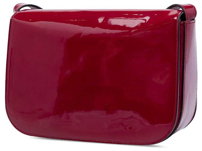 Borsa a tracolla Gucci Patent Bright Bit rossa Rosso - vista 2