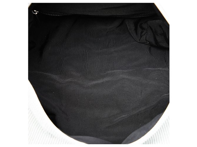 Borsa Chanel Coco Paris in tela a righe grigia Grigio - vista 4