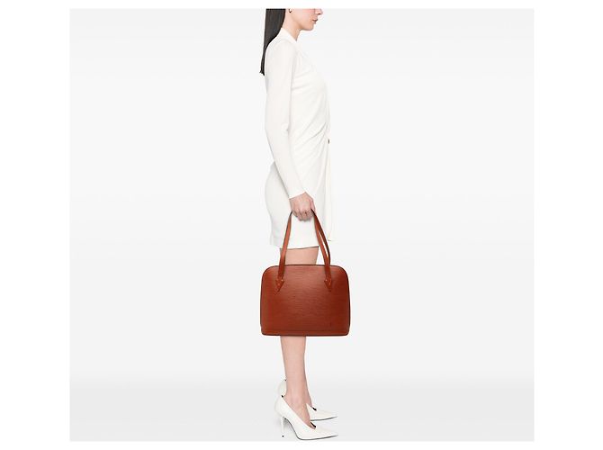 Borsa a tracolla Louis Vuitton Epi Lussac Marrone - vista 6
