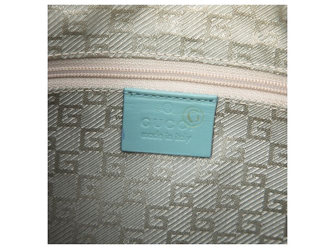 Sac à épaule en daim bleu Gucci Square G - vue 5