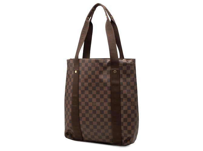 Borsa Tote Louis Vuitton Damier Ebene Cabas Beaubourg Marrone - vista 2