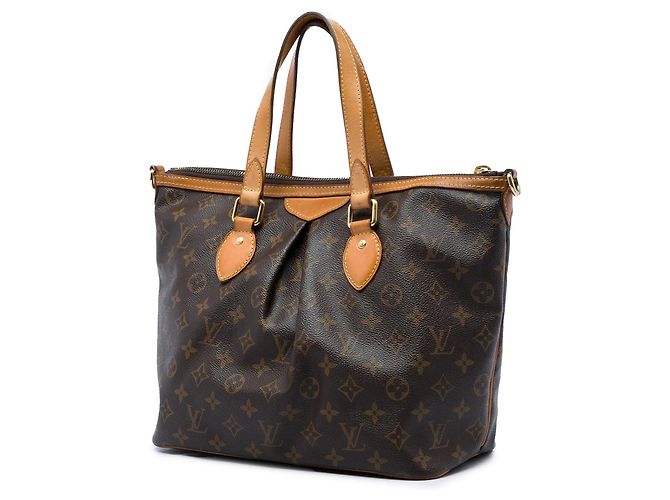 Borsa Satchel Louis Vuitton Monogram Palermo PM Marrone - vista 2