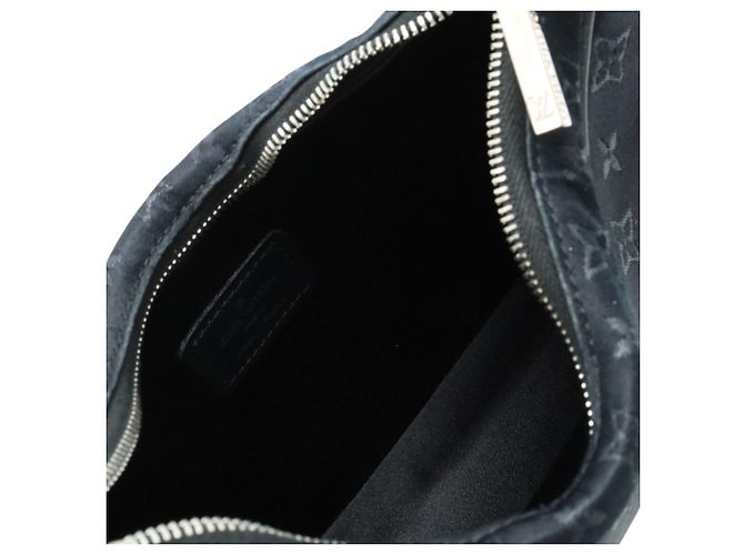 Borsa a tracolla Mini Boulogne in raso monogram Louis Vuitton nera Nero - vista 4